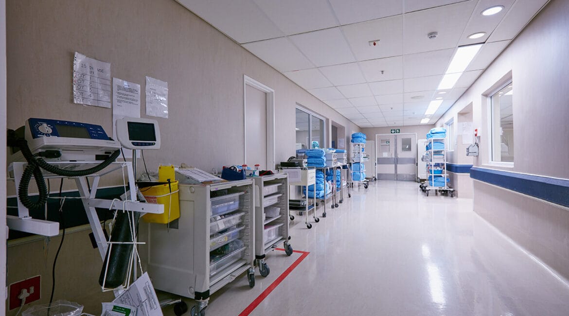 image of hallway in a Medical Facility