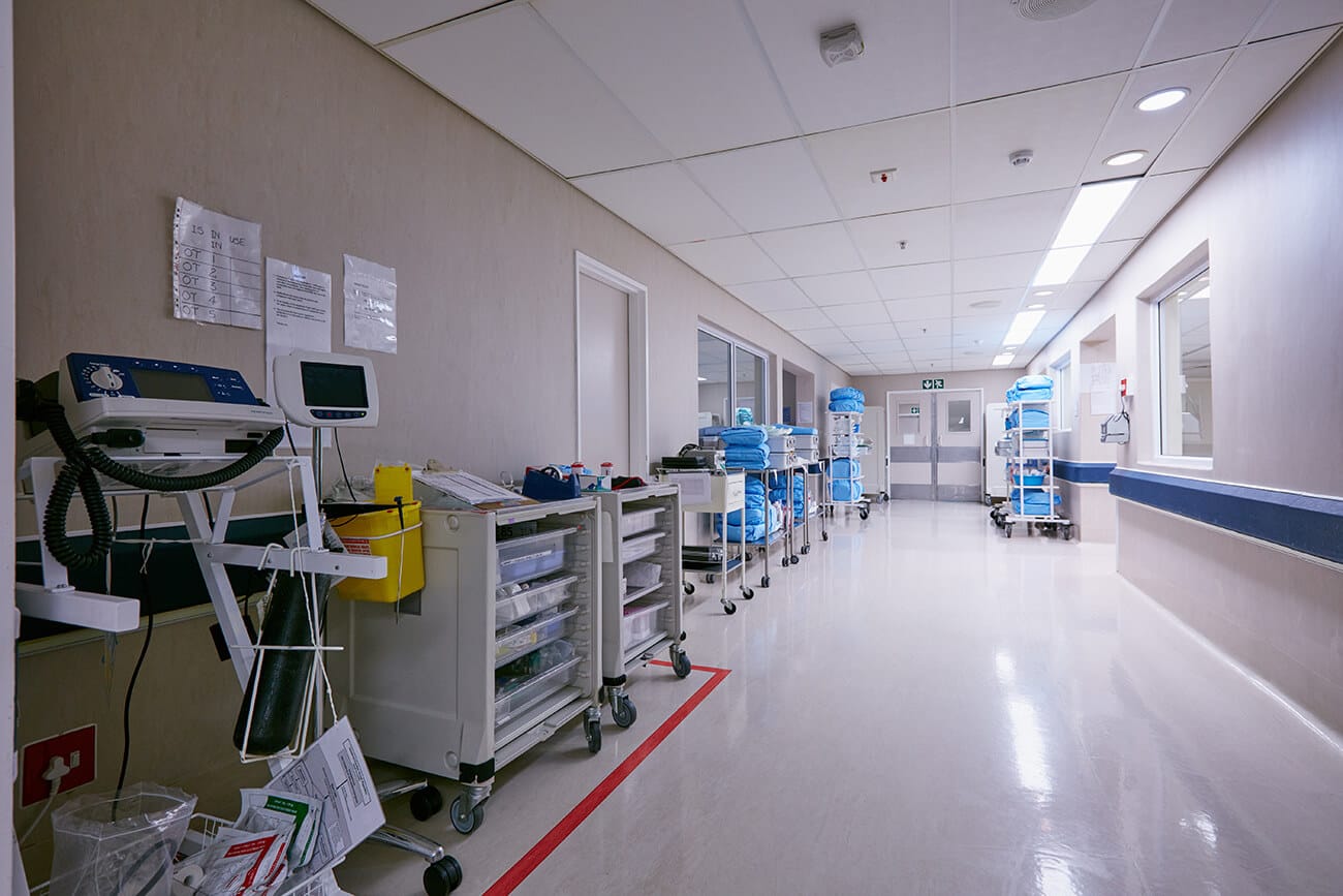 image of hallway in a Medical Facility
